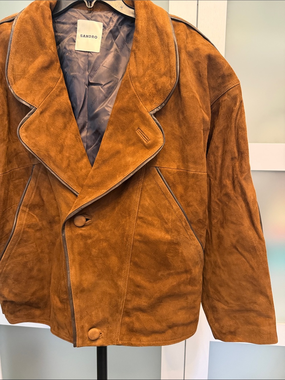 Clem oversized Suede Jacket - Picture 6 of 9